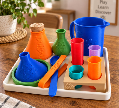 Kids science lab sensory play - lab,