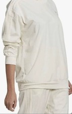 Women's Adidas tracksuit,Cream-colored, velour, size M