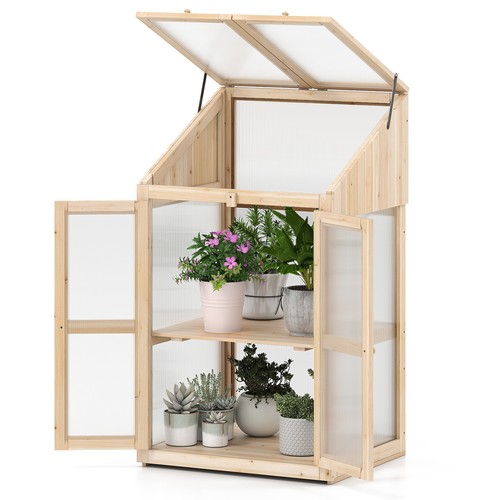 Wooden greenhouse transparent - greenhouse,