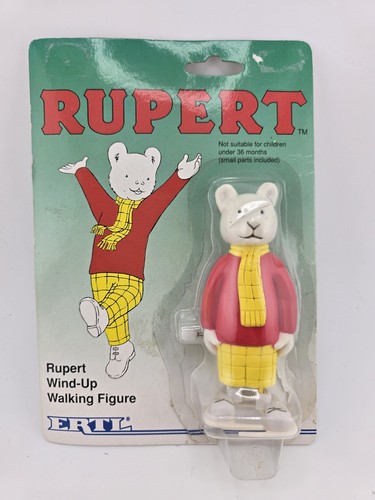 1994 ertl rupert bear wind - bear, wind-up