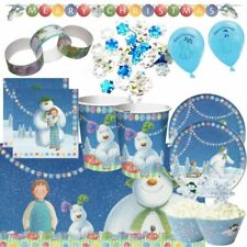 Snowman & the Snowdog Birthday Christmas Party Tableware, Decorations & Balloons