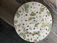 2x  ROYAL STAFFORD ALPINE STRAWBERRY 11" DINNER PLATE PLATES VERY GOOD CONDITION