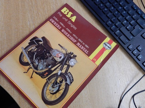 Haynes bsa pre unit singles - haynes, pre-unit