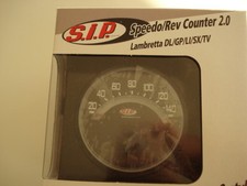 SIP Series 1 / 2 Lambretta digital speedo rev counter fuel warning black