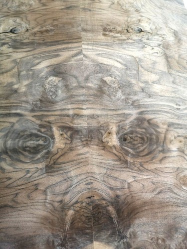Burr walnut veneer dashboard - walnut, veneer/dashboard