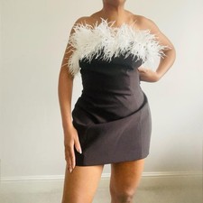 Zara Black strapless mini