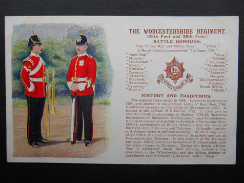 Worcestershire regiment r - worcestershire, s