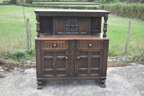 Antique vintage carved - carved, oak