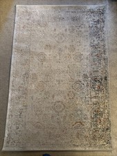 Lauren Ralph Lauren Rug Light Grey And Navy -  Faded Glamour Look Made In Turkey