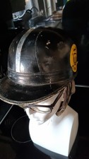Everoak Vintage 50s/60s Cork Motorcycle Helmet Black Moon Eyes