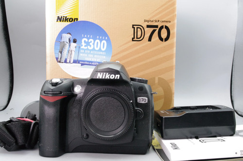 Boxed nikon d70 - dslr, camera