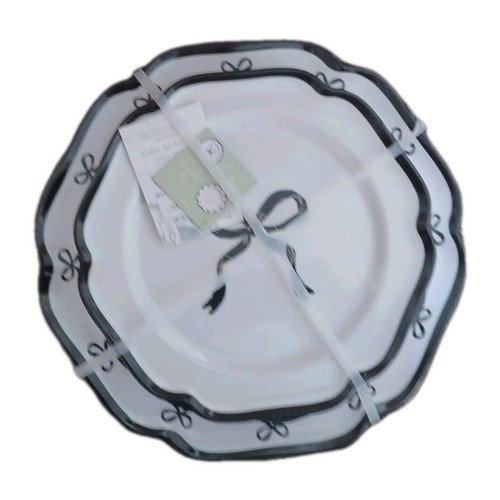 Shabby chic melamine plate - chic,