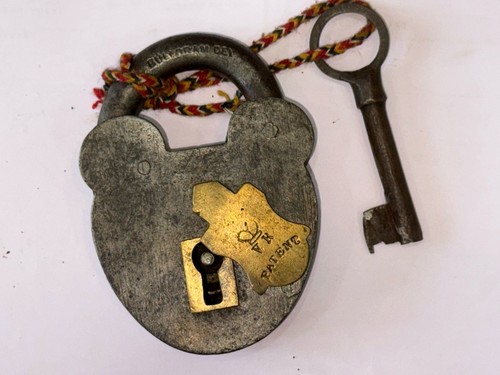 Antique british crown padlocks - antique,