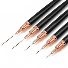 5 Pcs Liner Brush Fine Nail Art Set Painting Pen Drawing Line Striping Fine Thin