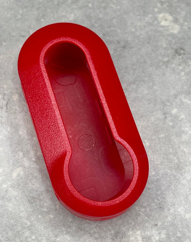 Red replacement key - key, fob