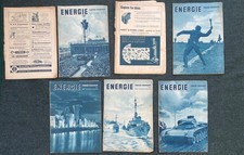 Original Scarce WW2 German Energie Technical Journal Magazine Set - 1939 x7 Mags