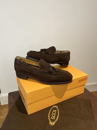 Tods brown suede loafer 5 - suede, 8.5