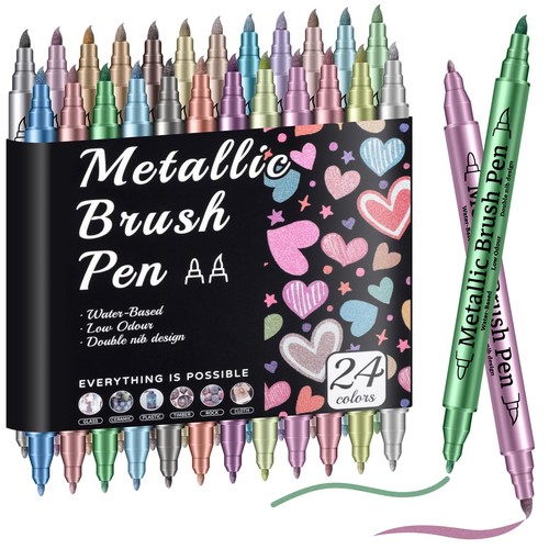 Pack metallic markers set - 24,
