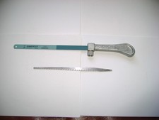 Vintage Eclipse Pad Saw Handle with two Blades made in England