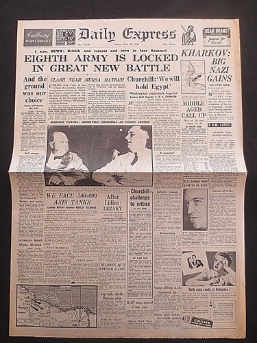 Ww2 newspaper eighth army - ww2,