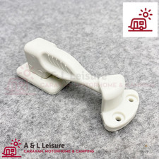 Stable Door Catch STAY FASTENER Plastic Caravan, Motorhome - WHITE - 73011
