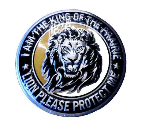 Lion badge sticker emblem - lion,
