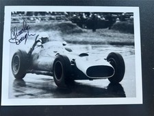 Rare Signed 7x5 photo Chuck Daigh Scarab Offenhauser International Trophy 1961