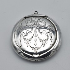 Antique Solid Silver Powder