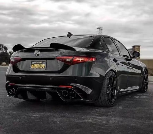 Real carbon fiber rear trunk - fiber,