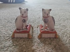 Antique Staffordshire Cat Figures Pair