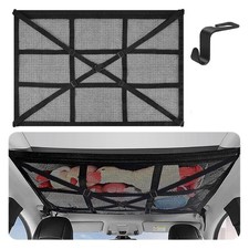 Car Roof Cargo Net Portable Car Ceiling Bag Campervan Storage Net Mesh 90c65CM