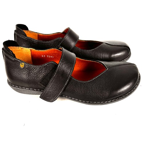 Jungla black leather mary - black,