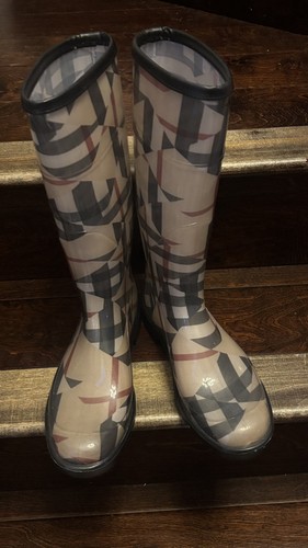 Burberry nova check rain - burberry, boots