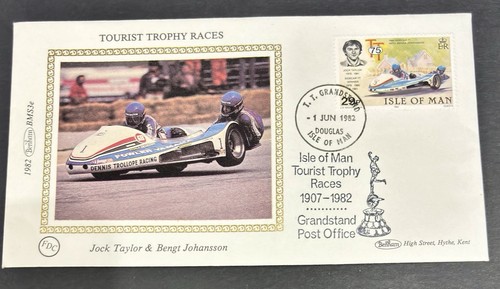 Isle man benham tt fdc - 3,