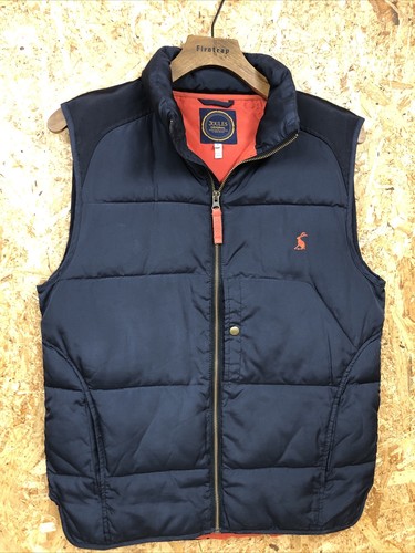 Joules blue puffer gilet - blue,