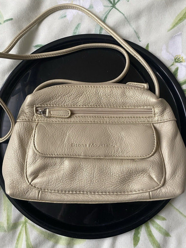 Stone mountain leather small - stone,
