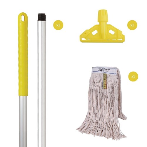 Yellow kentucky mop set - yellow,