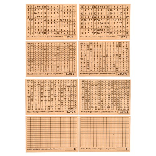 Sets cash box labels piggy - cash-box,