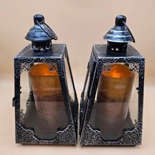 Set of 2 Distressed Black