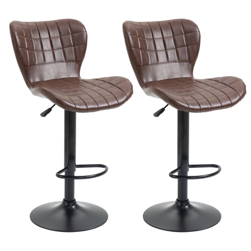 Homcom bar stools set 2 - set,