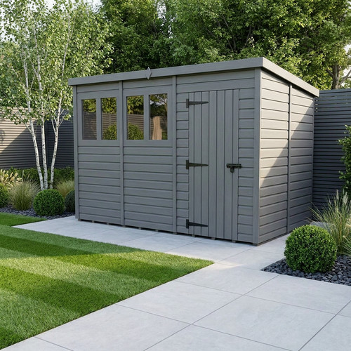 12x6 pent composite shed - 12x6,