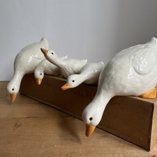 Vintage Set of 5 Geese Duck