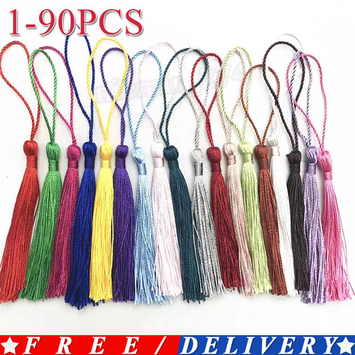 90pcs silky tassels crafts - silky,