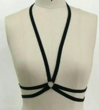 Black Harness Bra Size Small