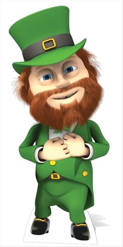 Leprechaun cardboard cutout - leprechaun,