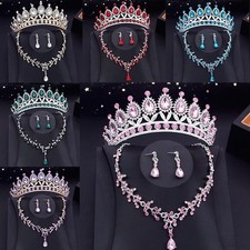 3Pcs/Set Crystal Bridal Tiara