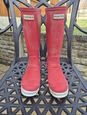 Red Hunter Rain Boots Size 4