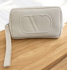 Valentino Ivory Wristlet Pouch