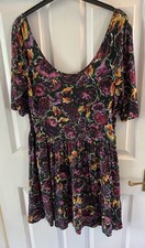 Women’s Next Runway Collection Pink Floral Short Sleeve  Dress Size 12/14