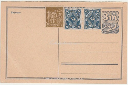 Postal stationery germany - stationery,